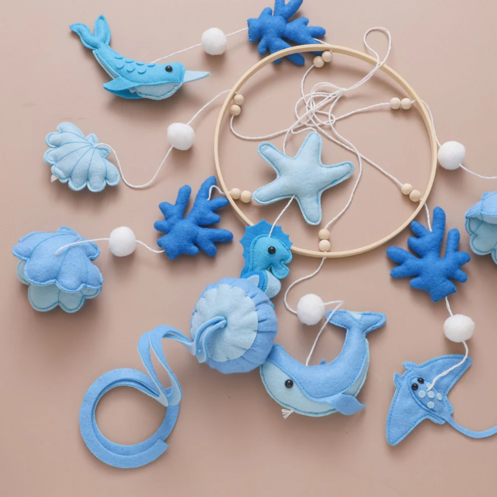 Baby Mobile Handmade Noliboobaby - Blue Ocean
