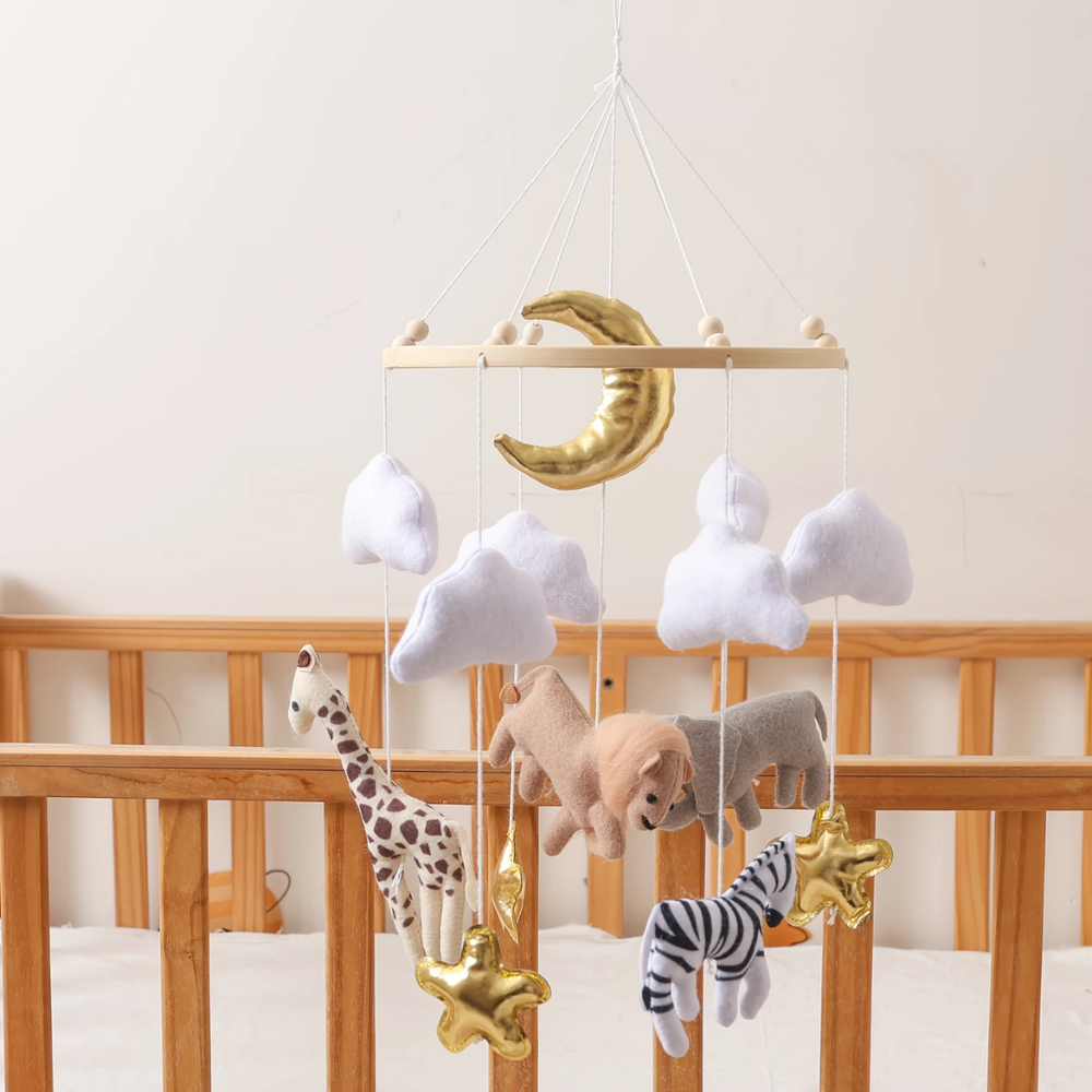 Baby Mobile Noliboobaby Handmade - Lion in Savannah