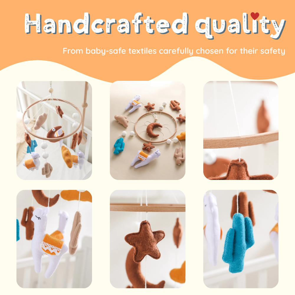 Baby Mobile Noliboobaby Handmade - Llama