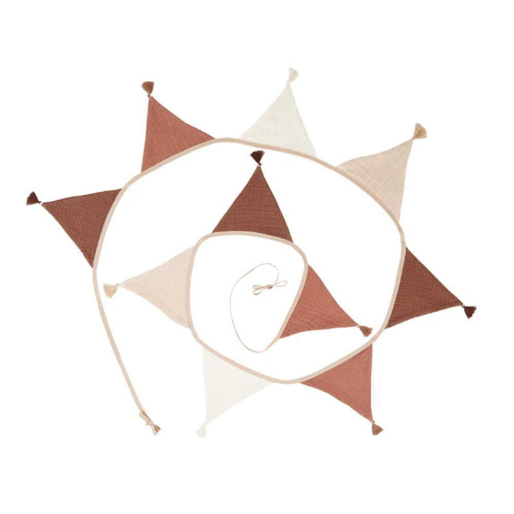Pennant Garland – Decorative Bunting for Baby’s Room Brown