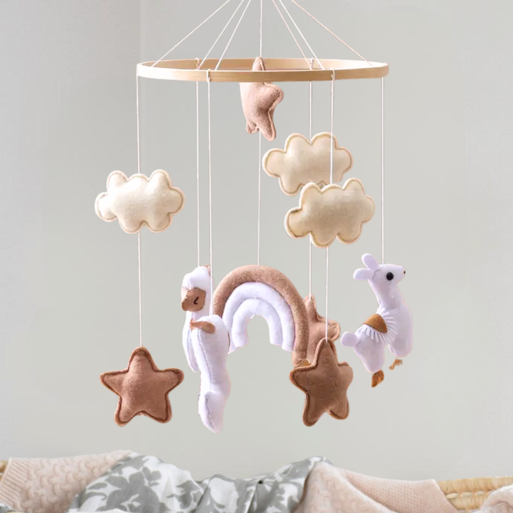 Baby Mobile Handmade Noliboobaby - Alpaca