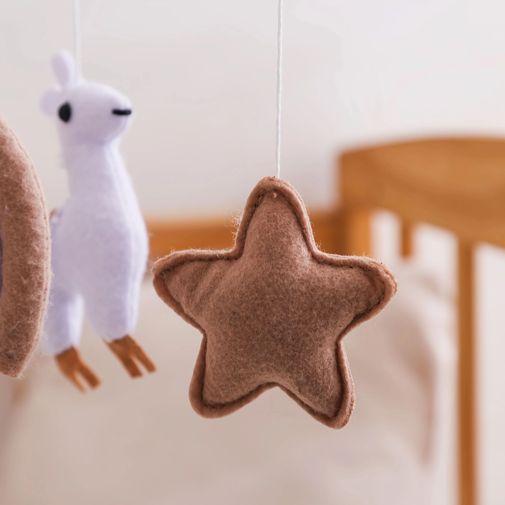 Baby Mobile Handmade Noliboobaby - Alpaca