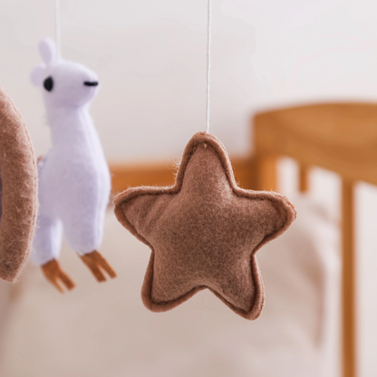 Baby Mobile Handmade Noliboobaby - Alpaca