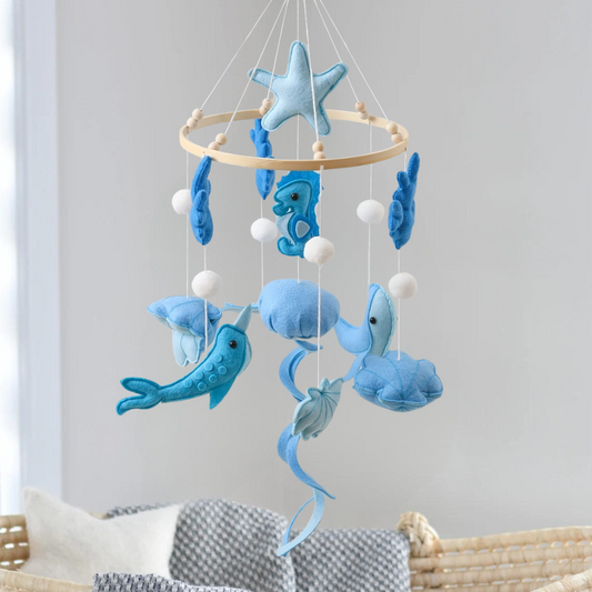 Baby Mobile Handmade Noliboobaby - Blue Ocean