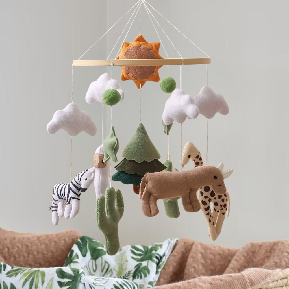 Baby Mobile Handmade Noliboobaby - Heart of the Savanna