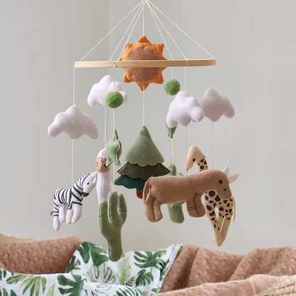 Baby Mobile Handmade Noliboobaby - Heart of the Savanna