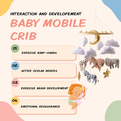 Baby Mobile Noliboobaby Handmade - Lion in Savannah