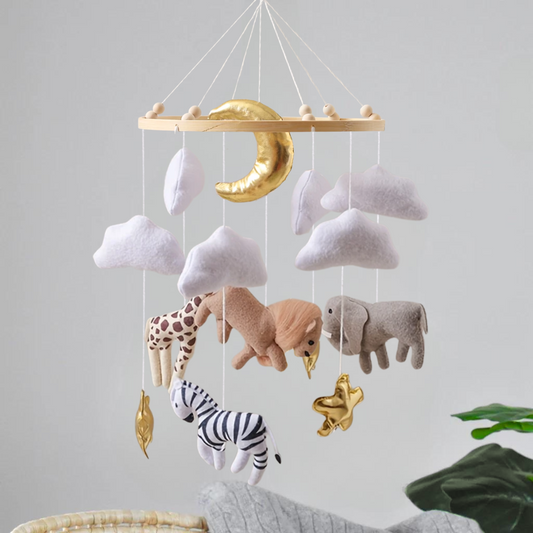 Baby Mobile Noliboobaby Handmade - Lion in Savannah