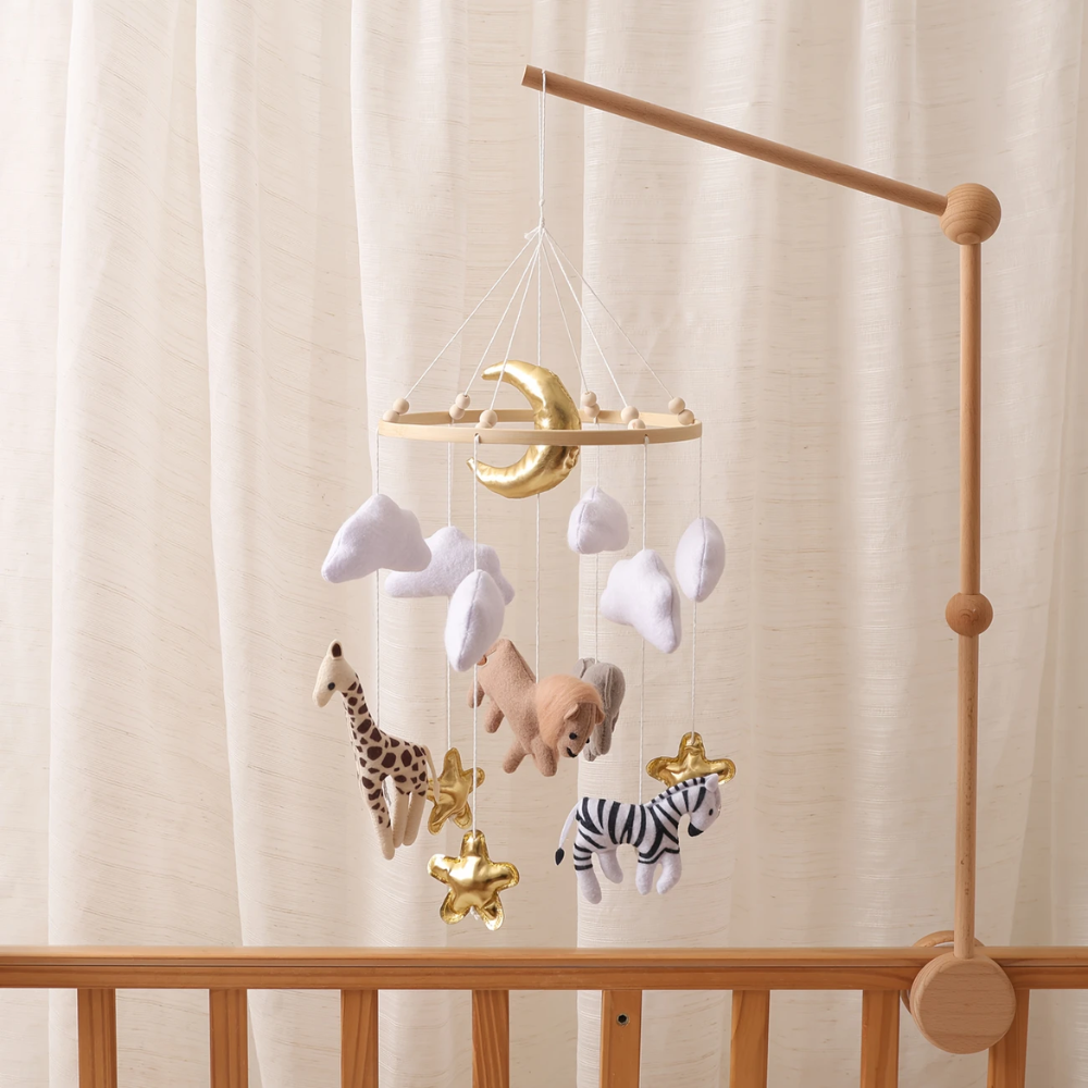 Baby Mobile Noliboobaby Handmade - Lion in Savannah