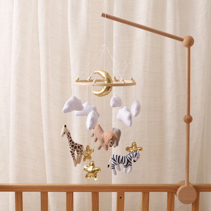 Baby Mobile Noliboobaby Handmade - Lion in Savannah