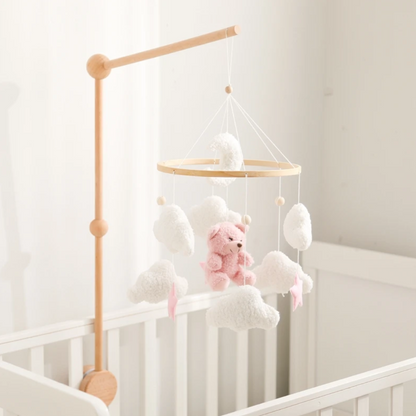 Baby Mobile Handmade Noliboobaby - Pink Bear