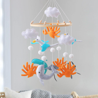 Baby Mobile Handmade Noliboobaby - Seagulls and Ocean