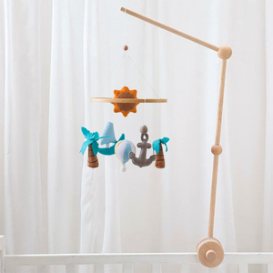 Crib mobile arm